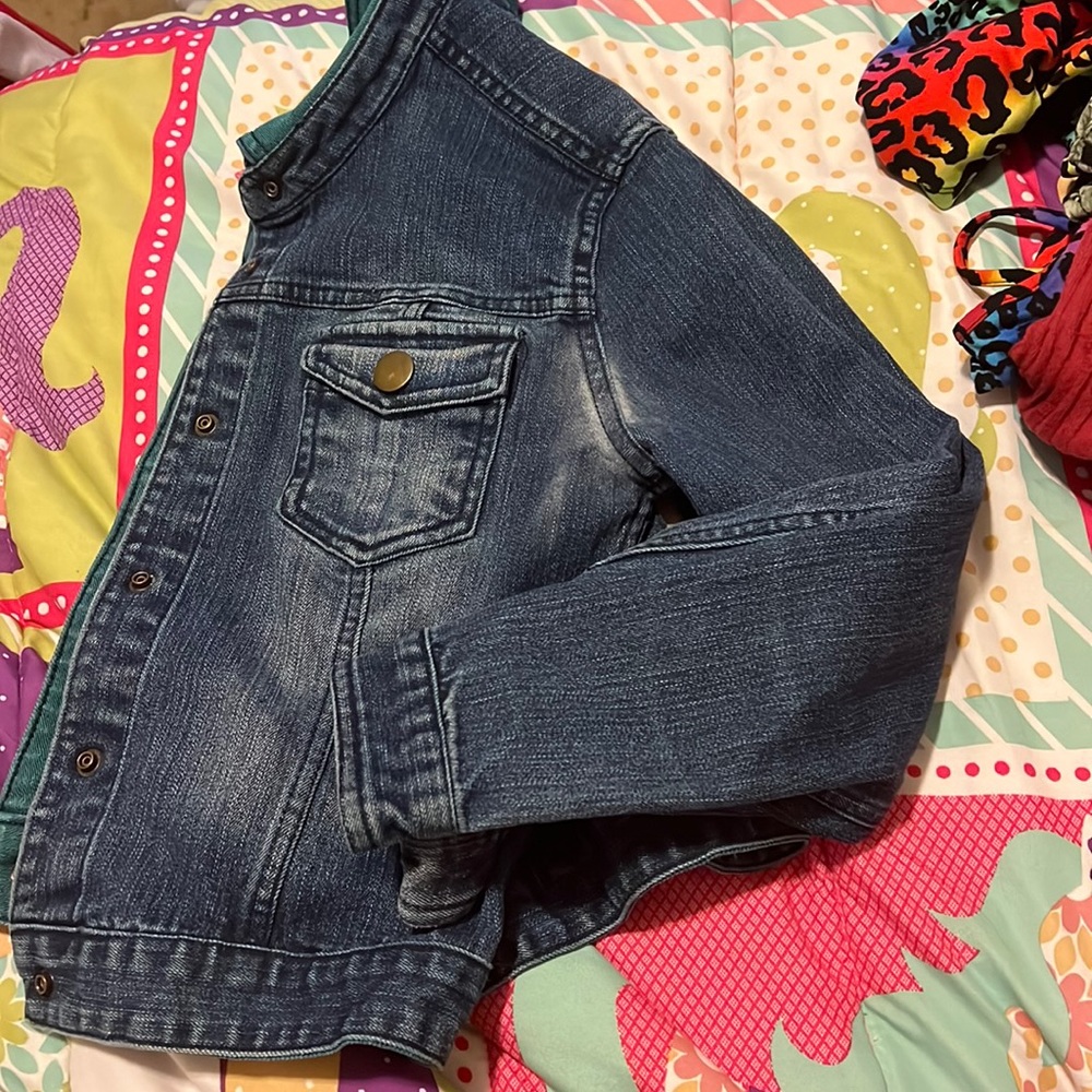 Reversible jean jacket !!